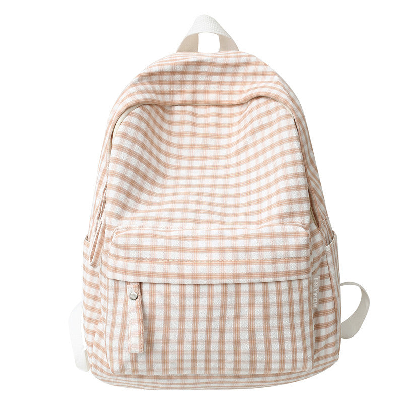 Wholesale Nylon Simple Checked Casual Backpacks